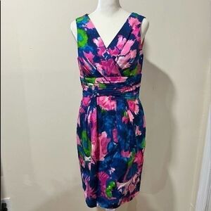 Shoshanna Floral silk dress size 4
